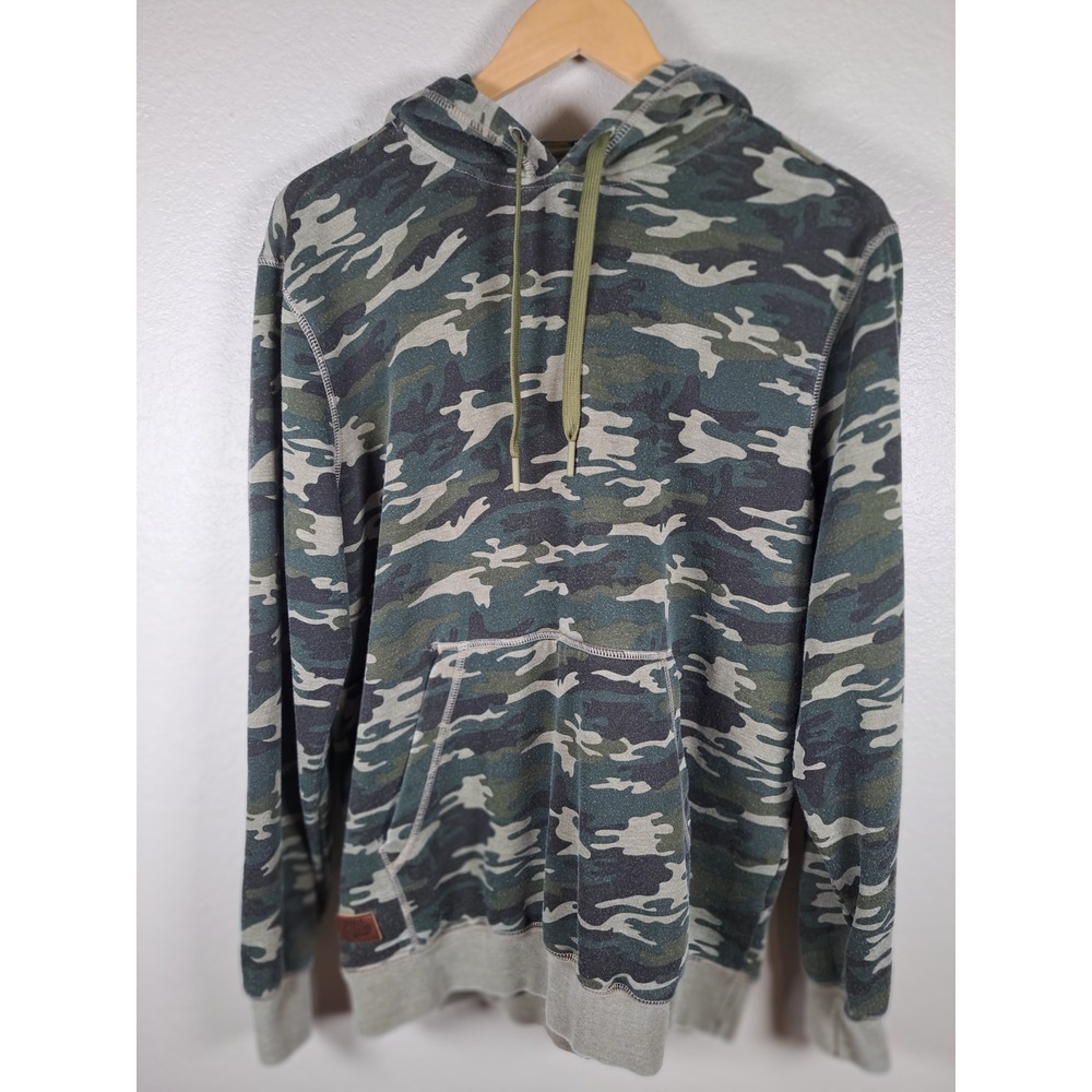 Moonshine Spirit Brad Paisley Mens Camo Hoodie Green Brown Pullover Medium